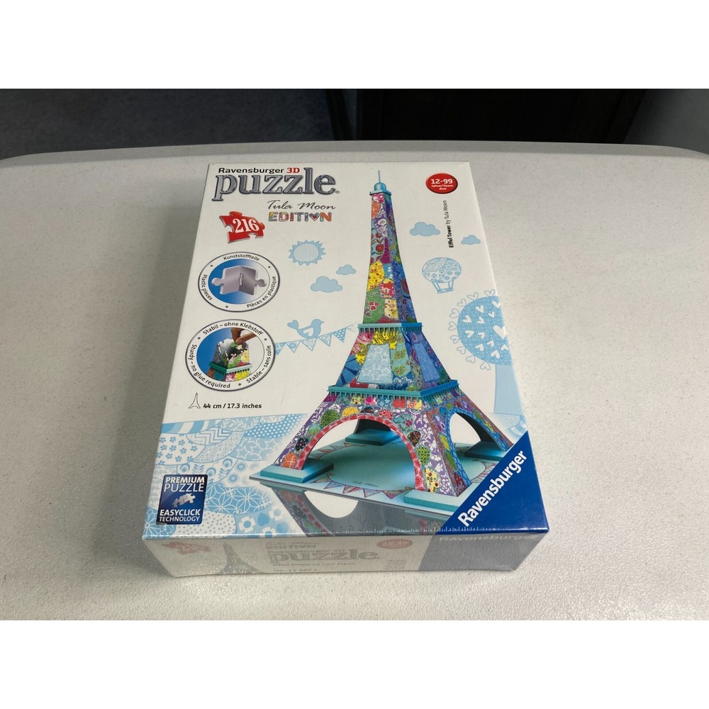 Ravensburger Puzzle 3D Building Tula Moon Art Eiffel Tower Colourful New Sealed